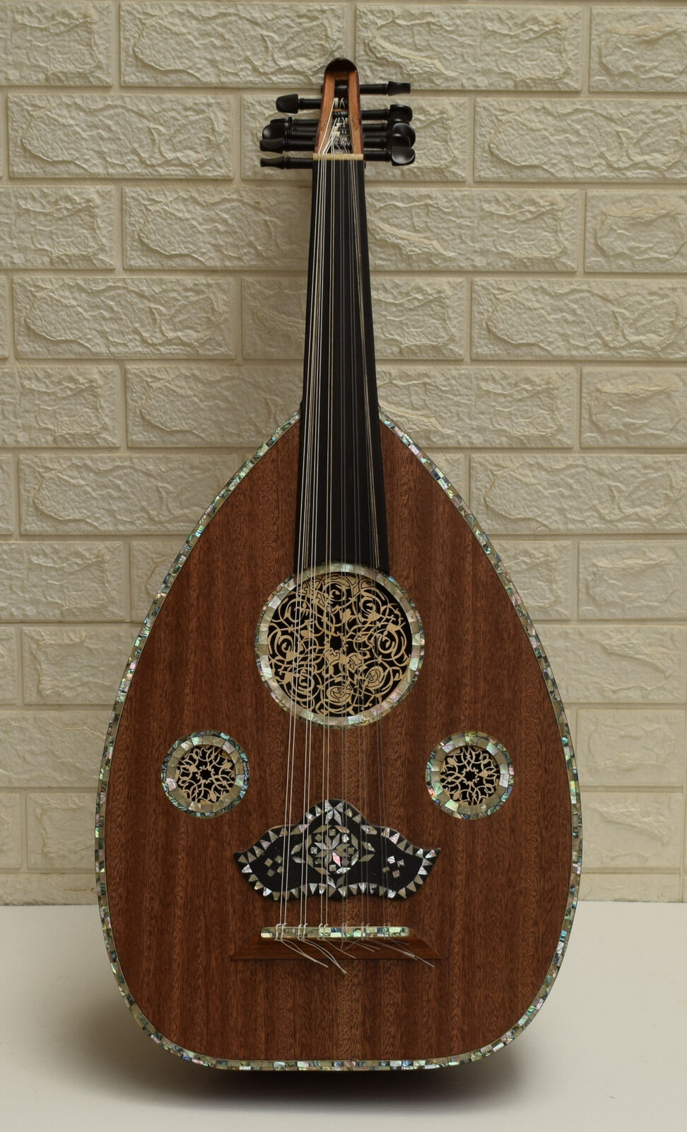 Egyptian Arabic Wood Oud, Middle Eastern Oriental Wooden Musical Instrument #26