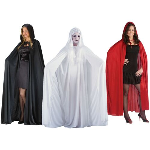 Hooded Cloak Adult Long Cape Halloween Costume Fancy Dress
