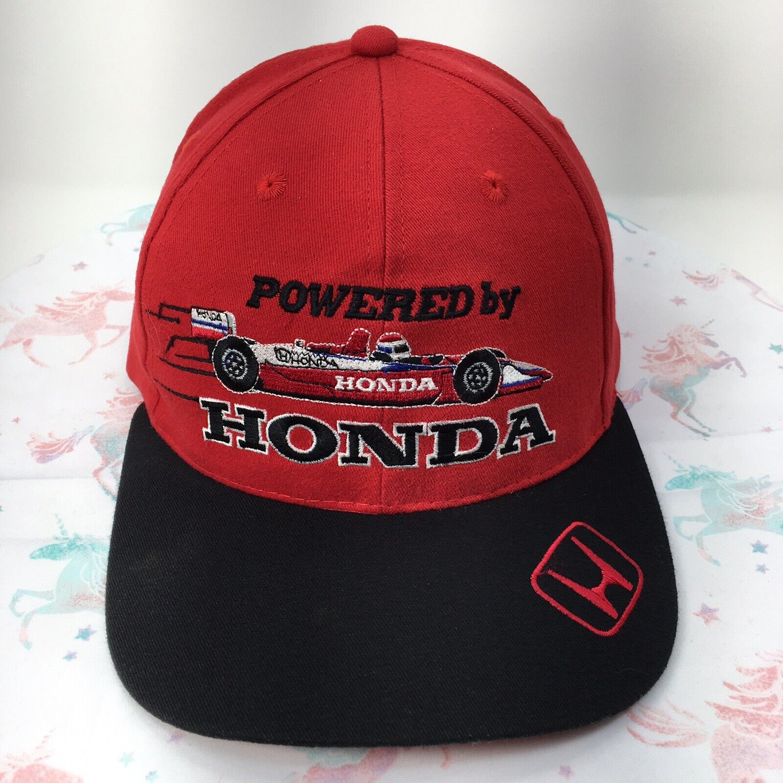 0007 Vintage Honda | Snapback | Hat Cap Powered Indy Car Racing Engines Logo Vtg