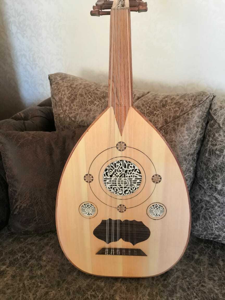 Oud Shami Wooden Handmade Walnut String Instrument Oudعود شامي