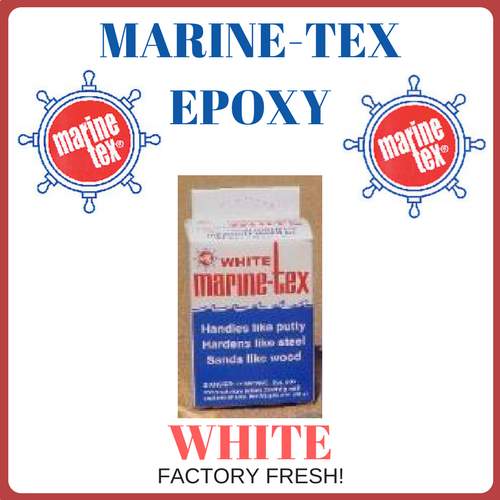 Marine Tex Epoxy Repair Putty White Rm305k 2oz. Marine-tex *factory Fresh!*