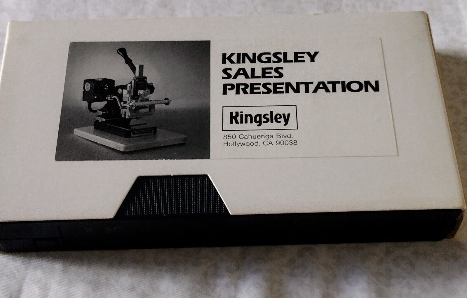 Kingsley Machine Co. Hot Foil Stamping Sales Presentation Rare  Vhs Format ©1989