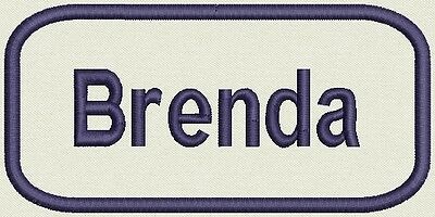 Embroidered Name for Uniform, work Shirt - Craft project  Brenda