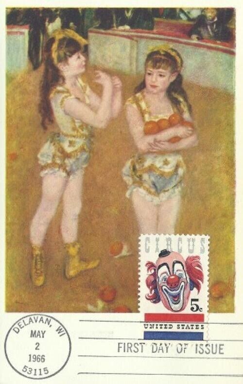 1309 5c American Circus - Arthur Jaffe Heliochrome Post Card