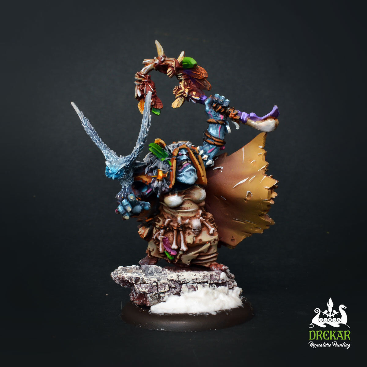 Kolgrima Stonetruth, Winter Witch Hordes Trollbloods ** Commission ** Painting