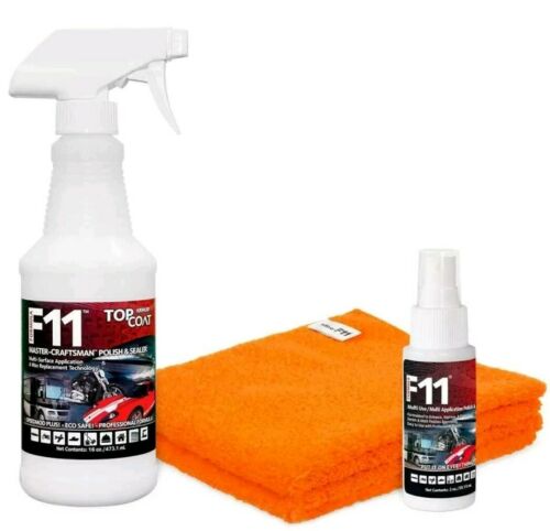 Topcoat F11 Master-craftsman Polish & Sealer: 16oz Bottle+2oz Bottle+2 Towels
