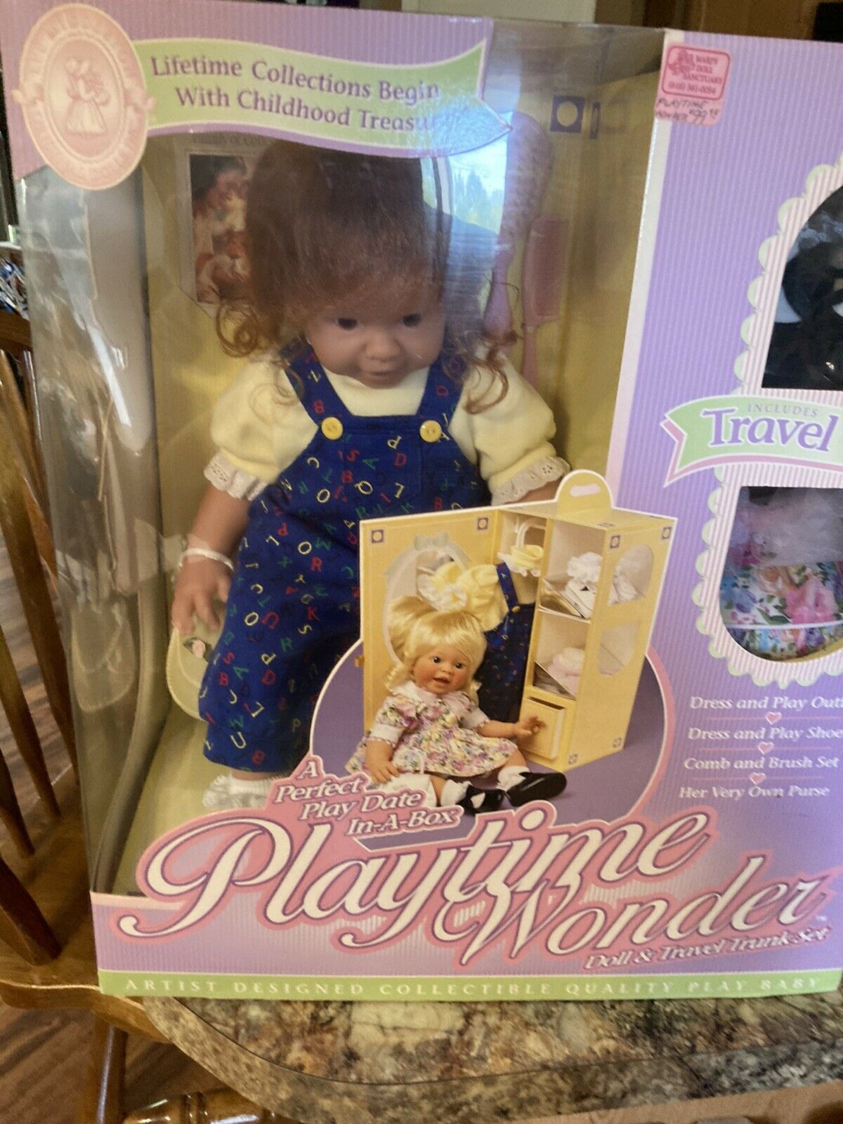 New Lee Middleton Playtime Wonder Perfect Playdate In A Box Doll w/Travel Trunk