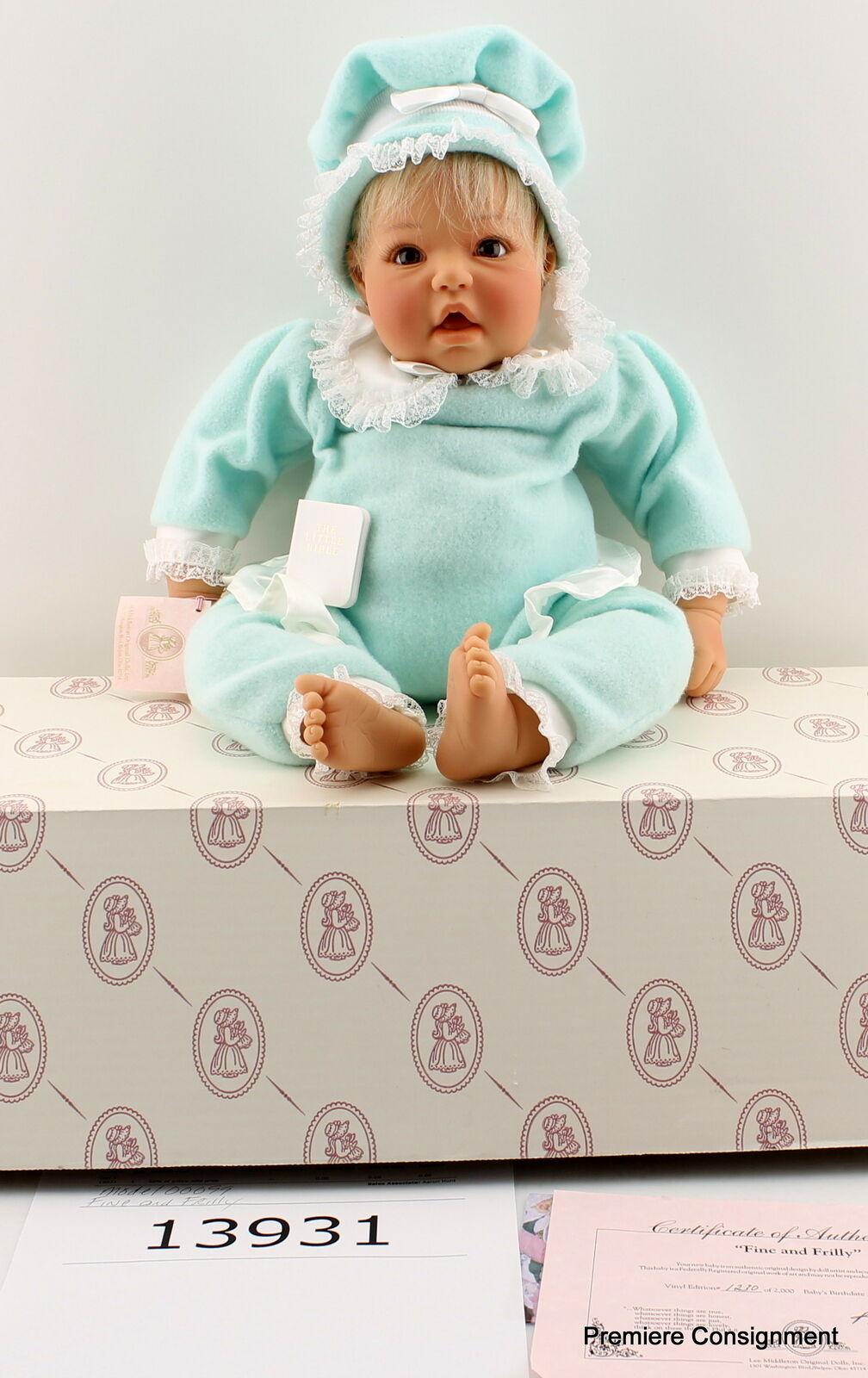 "fine And Frilly" Original Lee Middleton Doll In Original Box