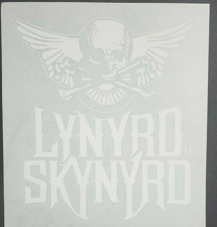 Lynard Skynard  Logo Iron On Heat Transfer White 8.5
