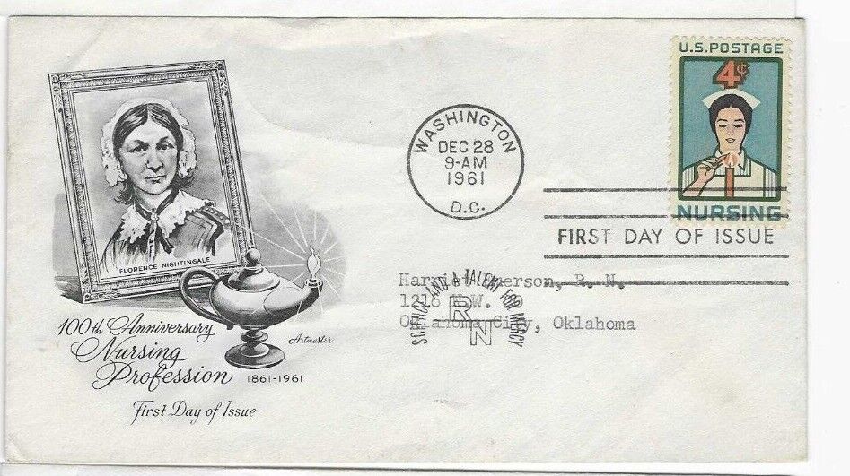 1961-FIRST DAY COVER-#1190-NURSING
