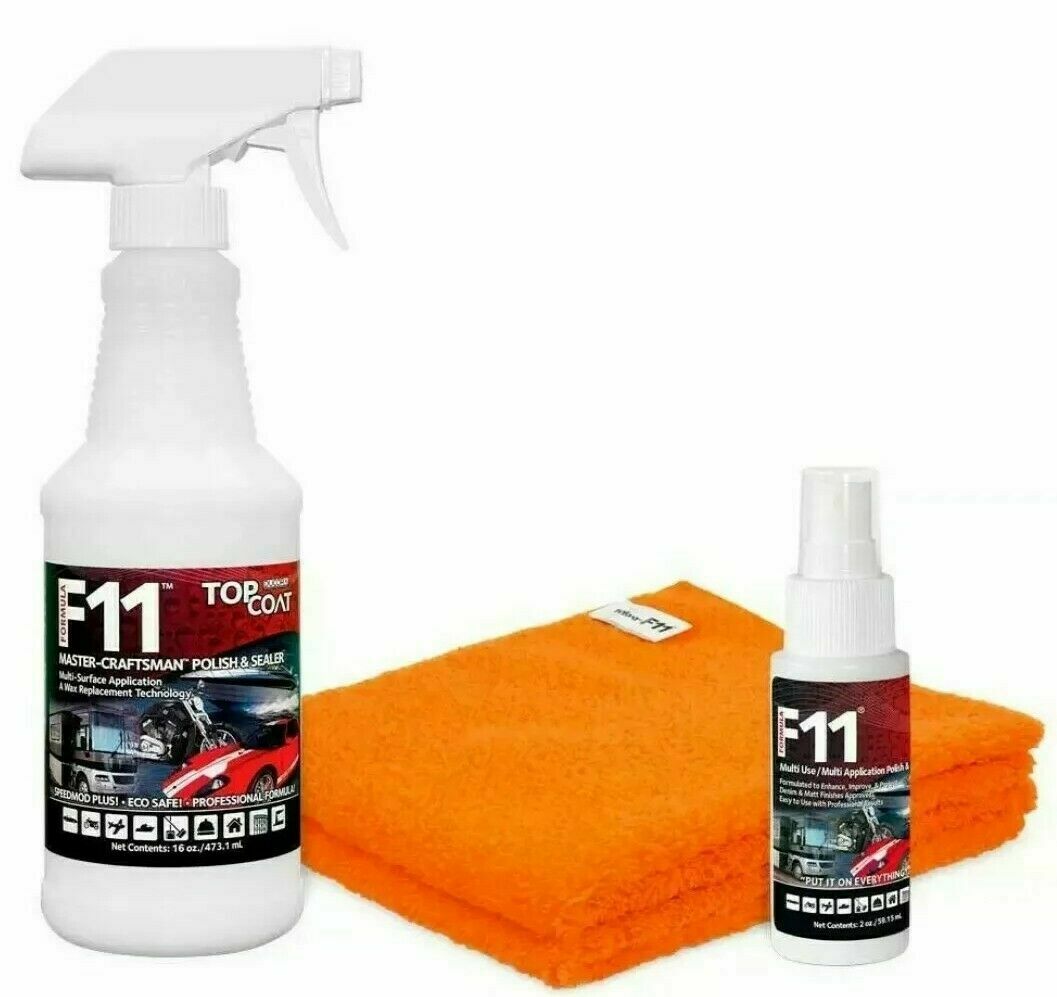 F11 Topcoat Master Craftsman Polish & Sealer (1)16oz Bottle (2) Towels (1) 2 Oz