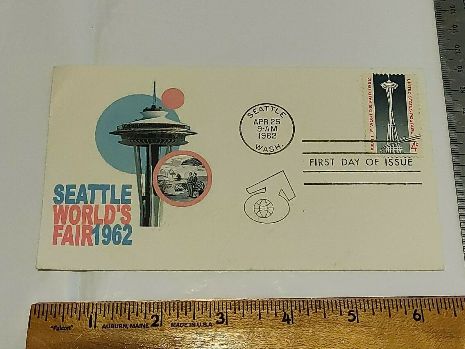 1962 Seattle World's Fair First Day Cover Space Needle Cachet
