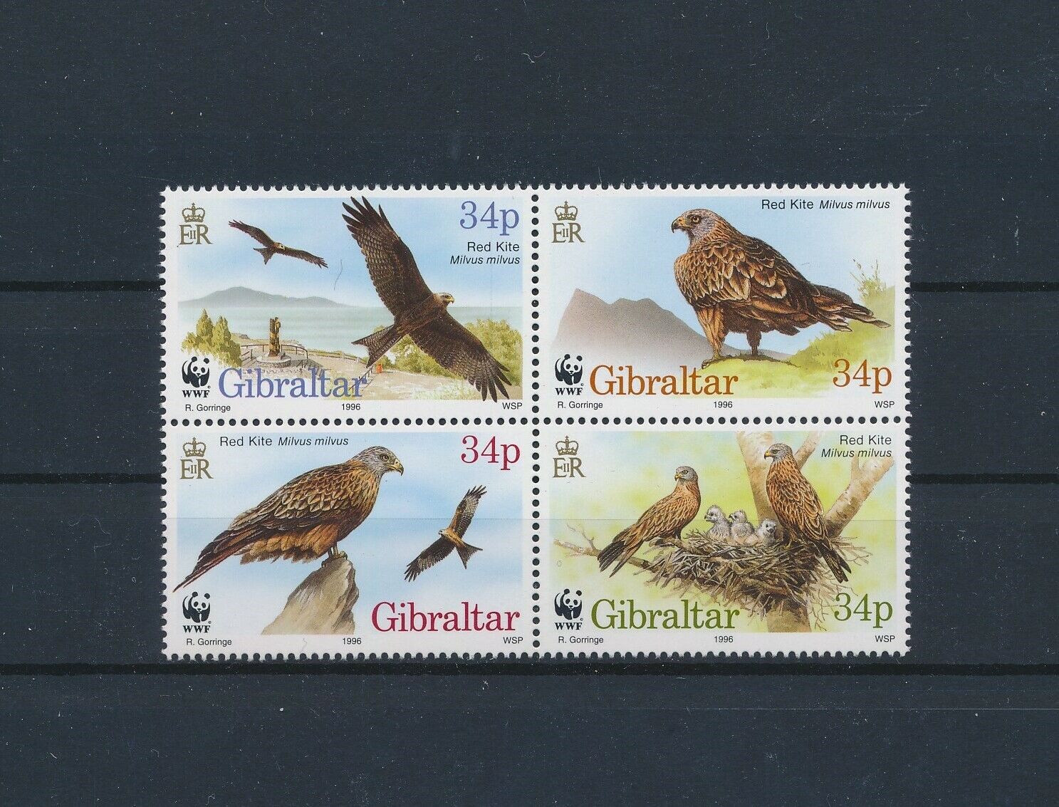 Lo26862 Gibraltar 1996 Animals Fauna Flora Birds Fine Lot Mnh