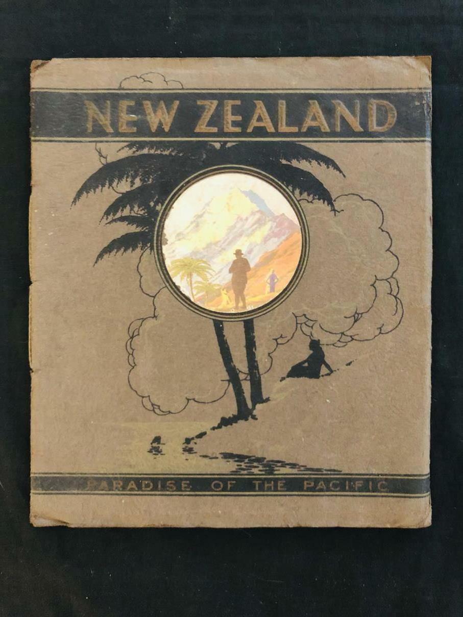 New Zealand Rare Art Deco 1927 Travel Brochure Photograph Book Original