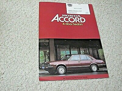 1980's Australian Honda Accord Sales Brochure.