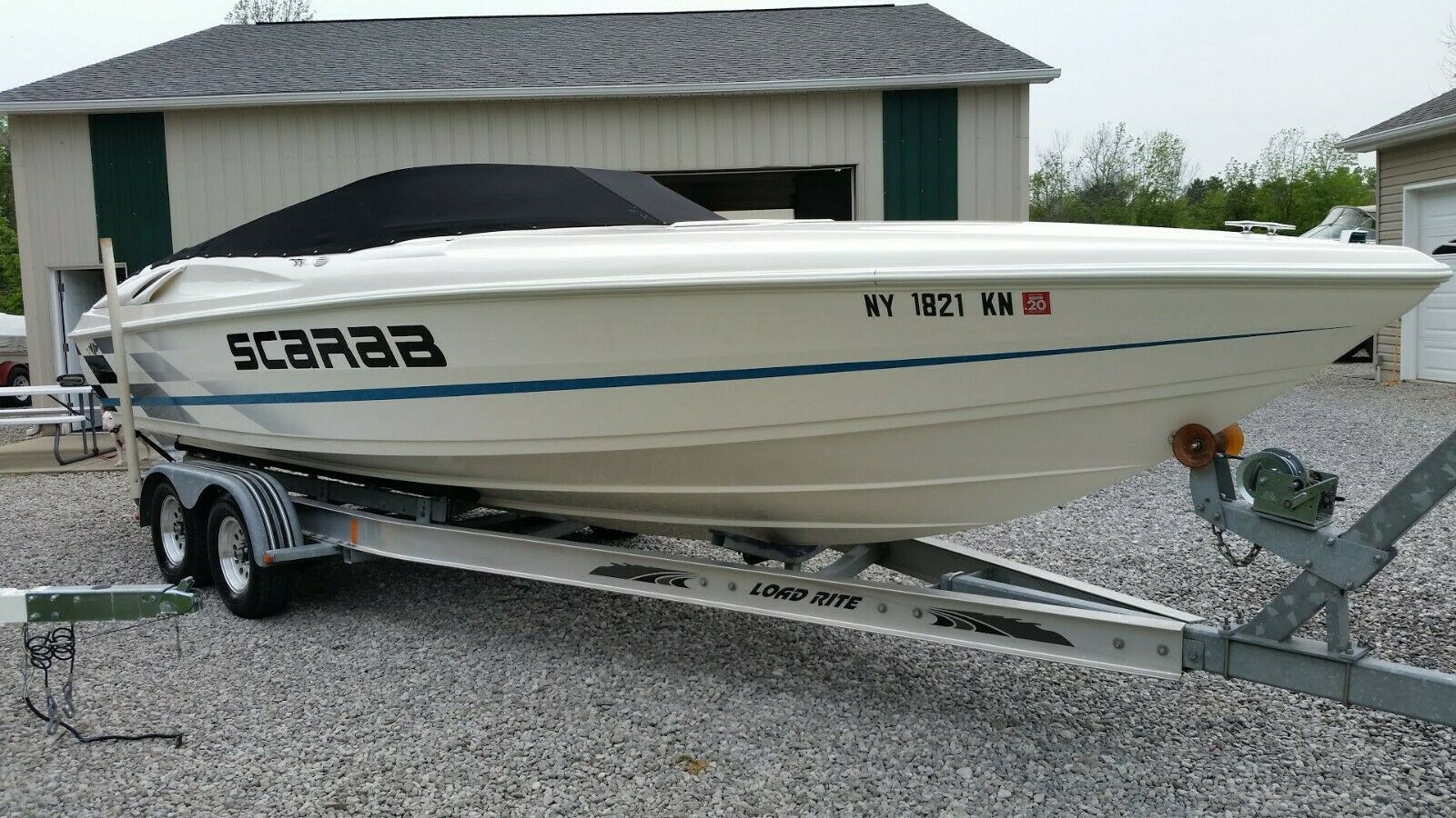 1998 27ft welcraft scarab boat and load rite trailer